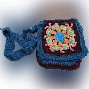 Handcrafted Multicolor Crochet Bag